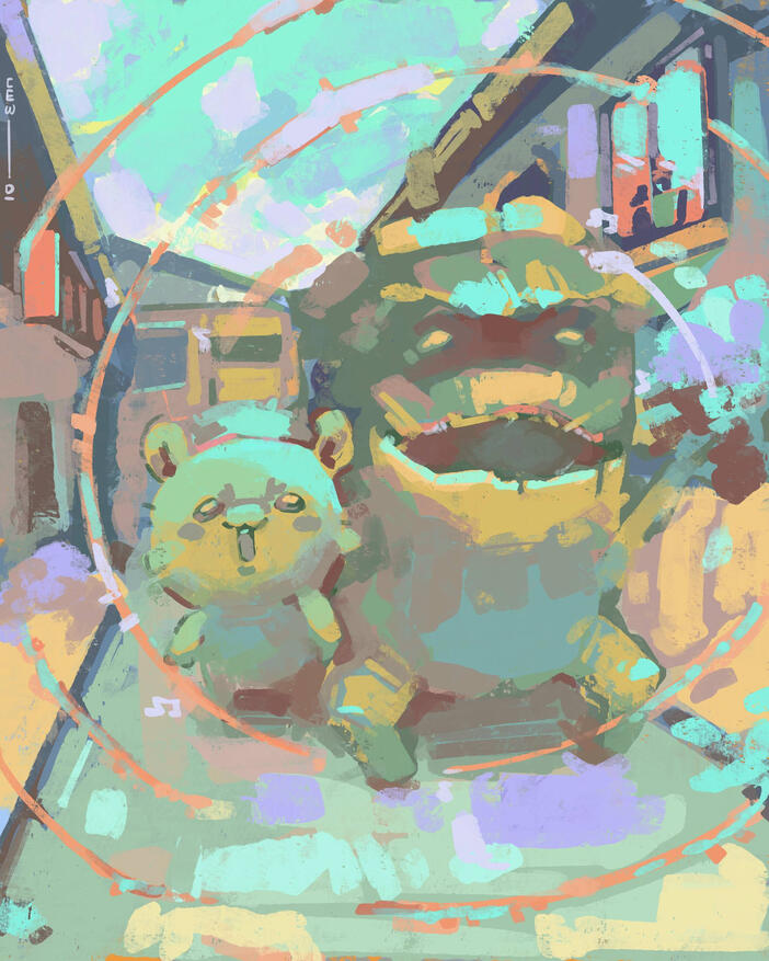 Momonga, Oak ( fanart )